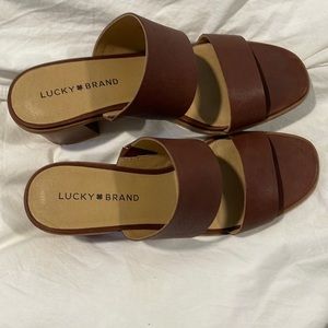 Lucky brand leather heel